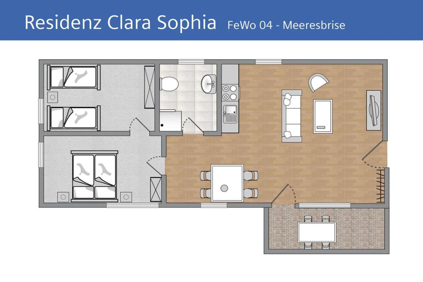 Ferienwohnung Meeresbrise In Der Residenz Clara Sophia Binz Bagian luar foto